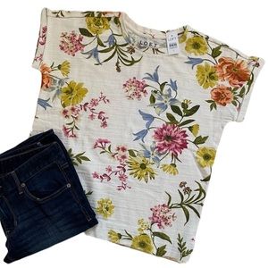 NWT Loft garden sweatshirt tee